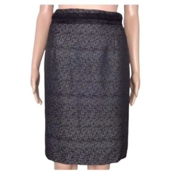 Antonio Melani Black Gray career casual skirt size2